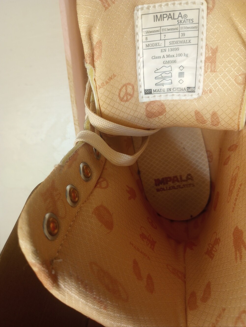 Impala Marawa Rose Gold Roller Skates With Box - Picture 11 of 13